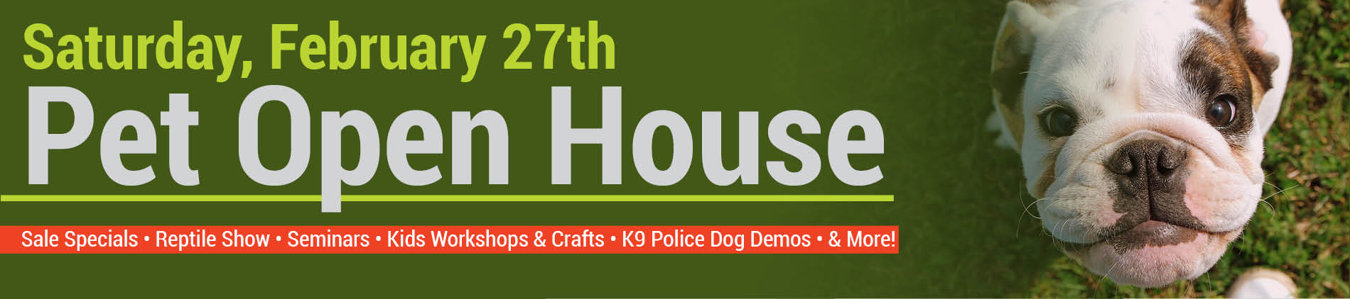 Pet Open House February 27th