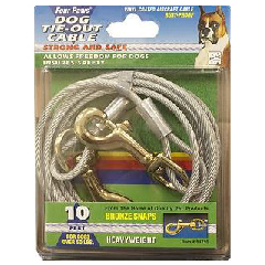 10' HEAVY WEIGHT DOG TIE OUT CABLE