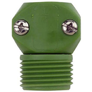 Gilmour Green Thumb Poly Male Hose Coupler, 1/2 in.