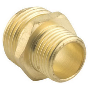 Double Male Hose Connector, 3/4" NH x 1/2" NPT