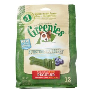 Greenies Bursting Blueberry Dental Chews Regular Size, 12 oz.