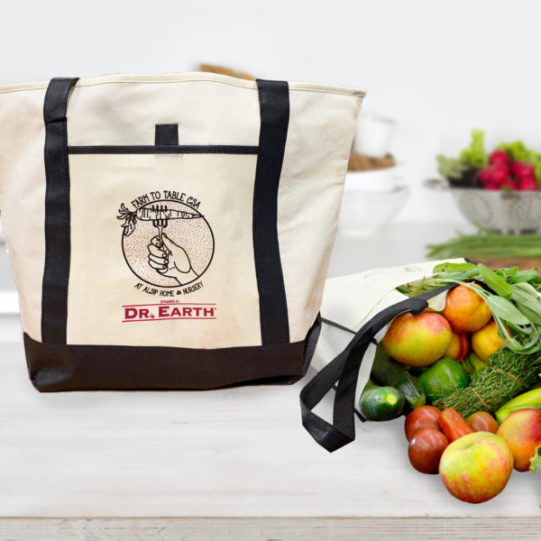 Receive two free tote bags and a double share of weekly produce every Saturday starting June through October with our CSA Full Share Subscription Membership
