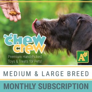 Alsip Chew Crew Premium Hand-Picked Toys & Treats for Medium and Large Breed Dogs - Monthly Subscription