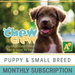 Alsip Chew Crew Premium Hand-Picked Toys & Treats for Puppies and Large Breed Dogs - Monthly Subscription