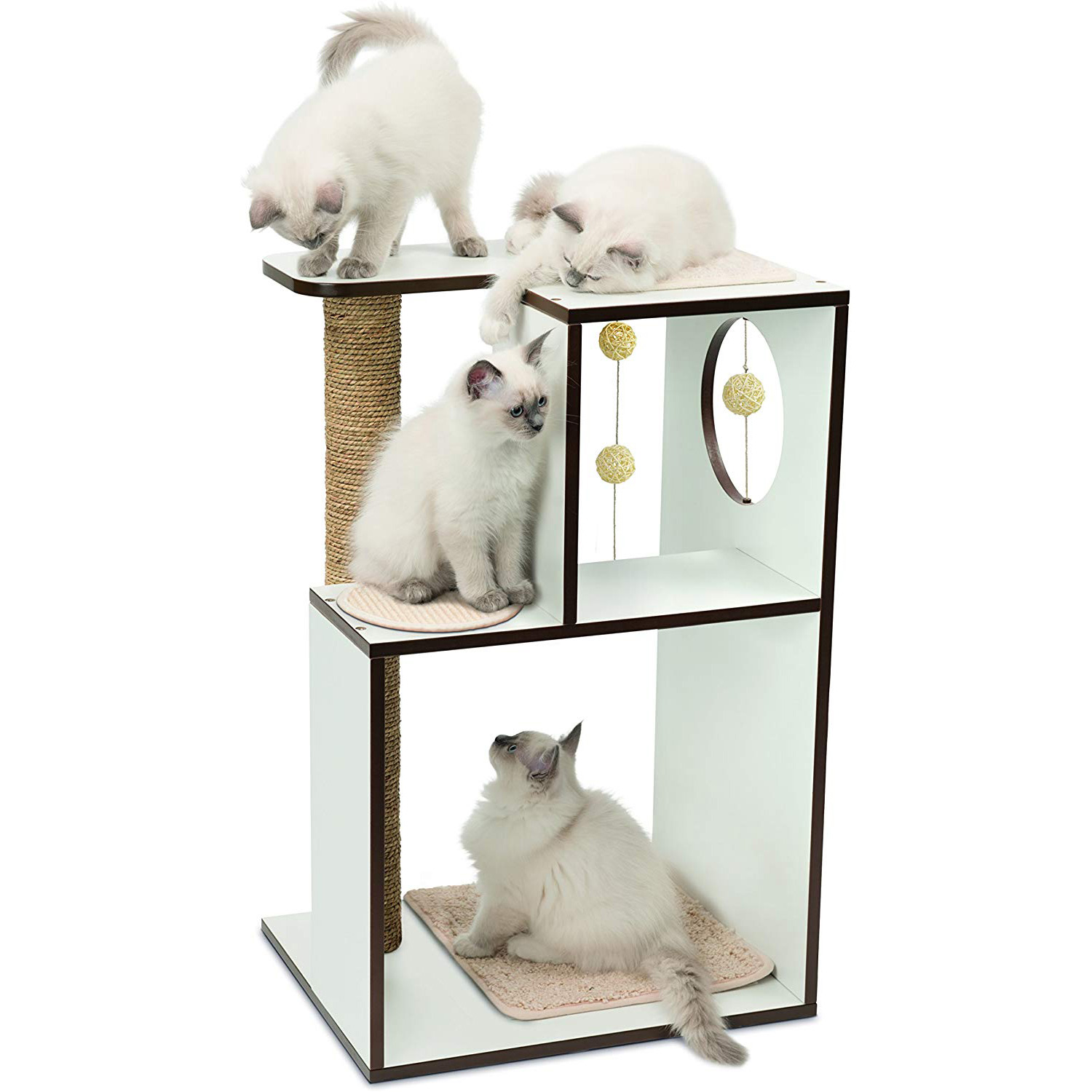 Vesper VBox Large Cat Furniture, White Alsip Home & Nursery