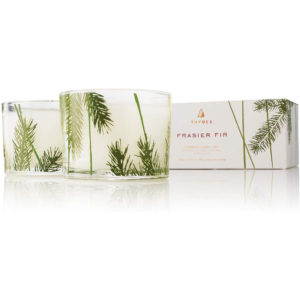 Thymes - Frasier Fir Frosted Plaid Candle Set
