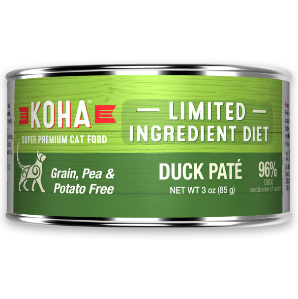 Koha Limited Ingredient Diet Duck Pate Canned Cat Food, 3 oz. Can
