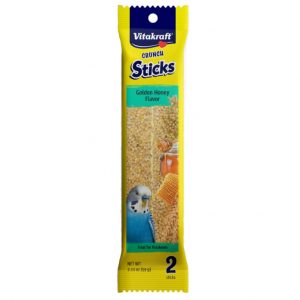 Vitakraft Honey Crunch Stick Parakeet Treat, 2 Pack