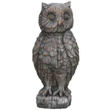 Driftwood Owl Statue, Barn Gray, 8in. - Alsip Home & Nursery