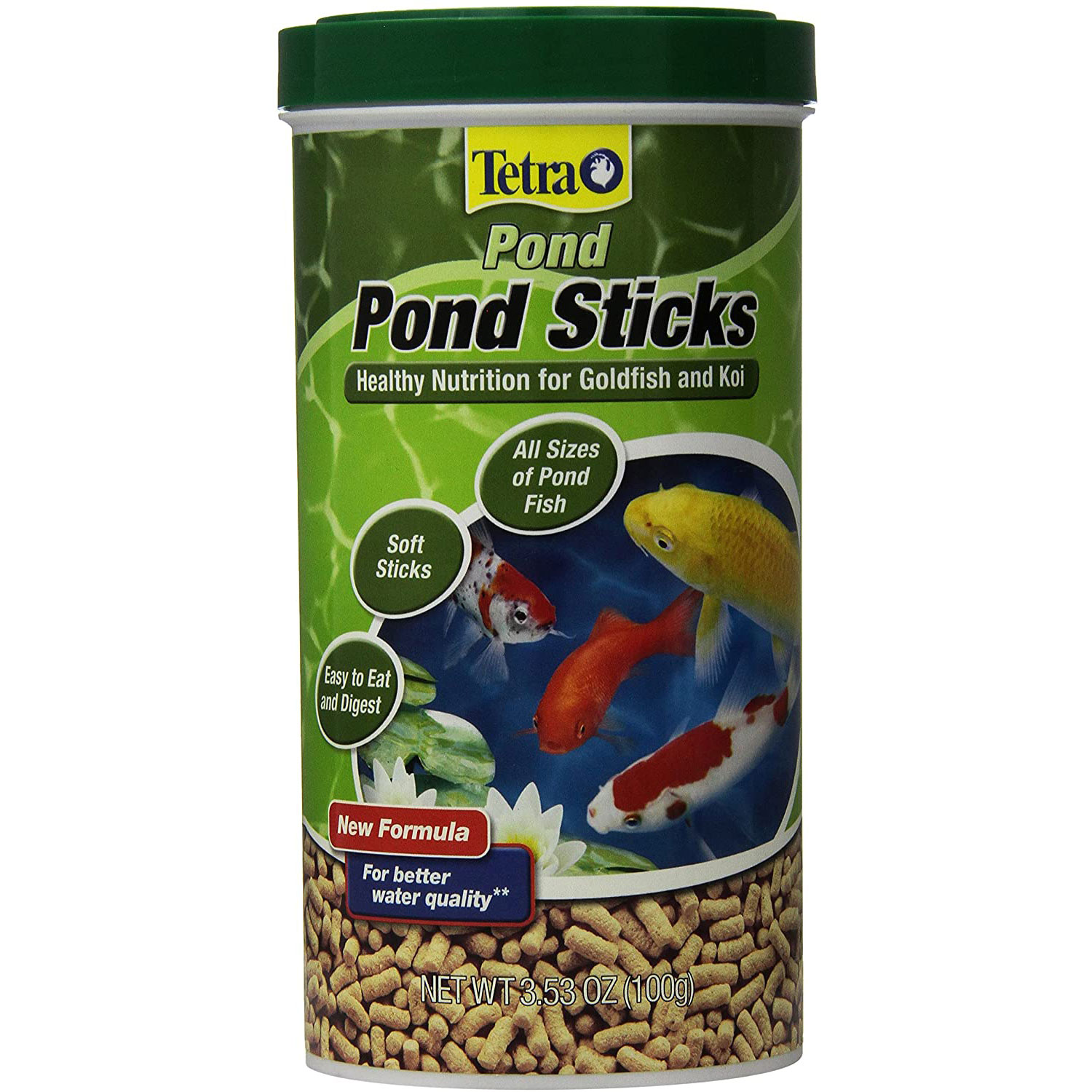 Tetra Pond Sticks Goldfish & Koi Fish Food, 3.53-oz jar