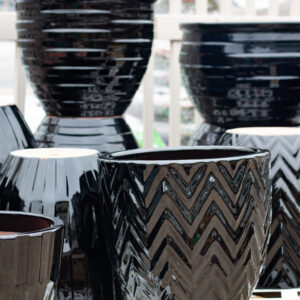 Large Ceramic Glazed Pots