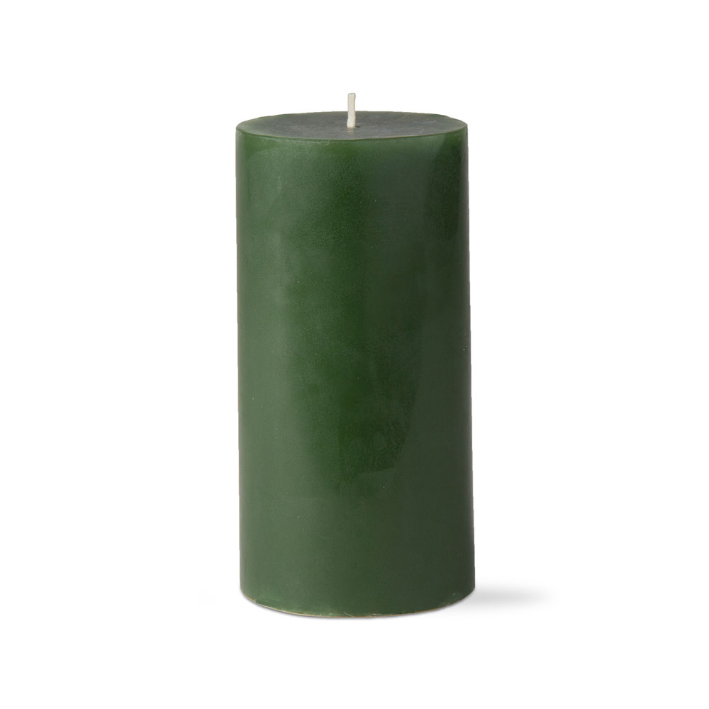 Tag Candle, 3X6, Dark Green - Alsip Home &