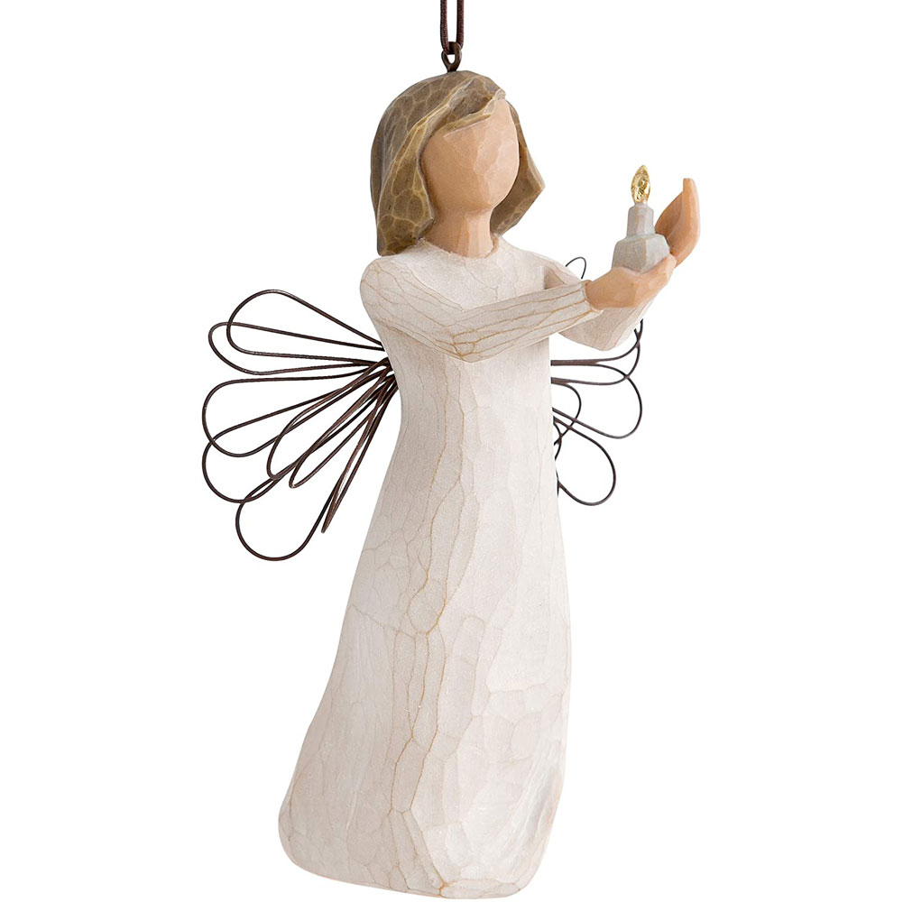 With Love 5.5" Resin Hand Painted Gift Willow Tree Angel Ornament Figurine 