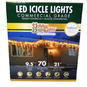 Holiday Bright Lights, Icicle Light Set, 70 Lights, Traditional, T5