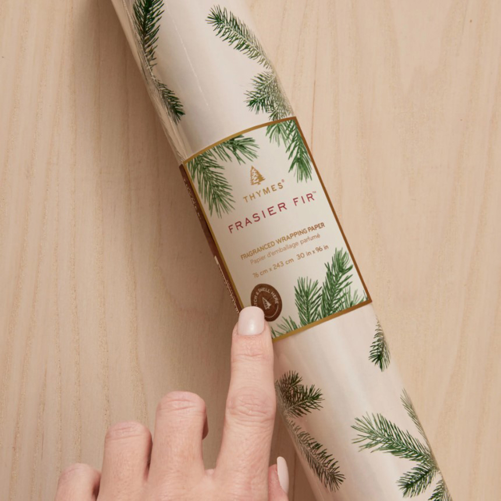 Thymes, Frasier Fir Fragrance Wrapping Paper, 96 - Alsip Home & Nursery