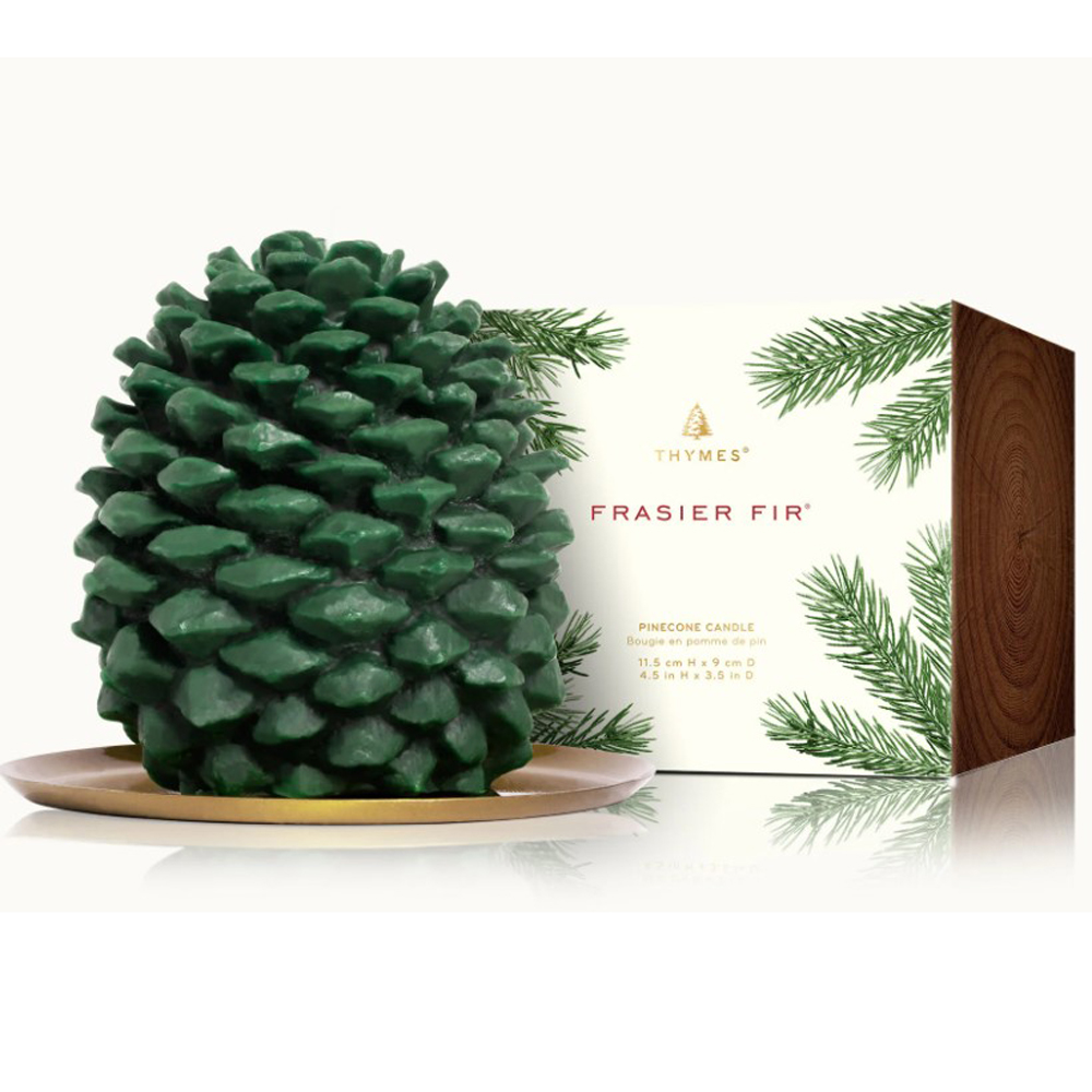 Thymes Frasier Fir Petite Molded Pinecone Candle